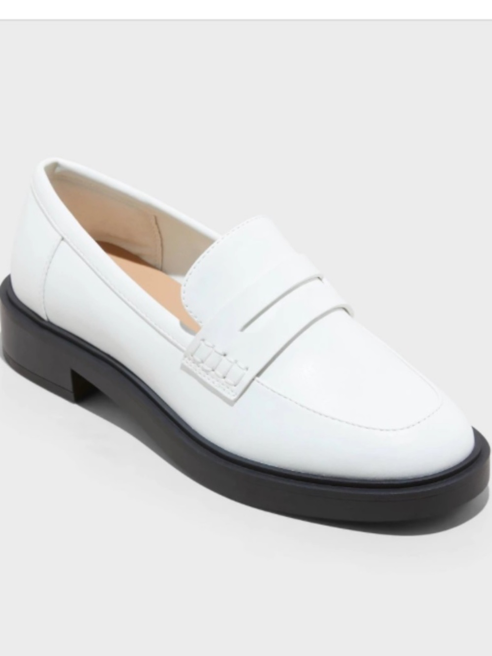 Women's Jordan Loafer Flats with Memory Foam Insole - A New Day Cream